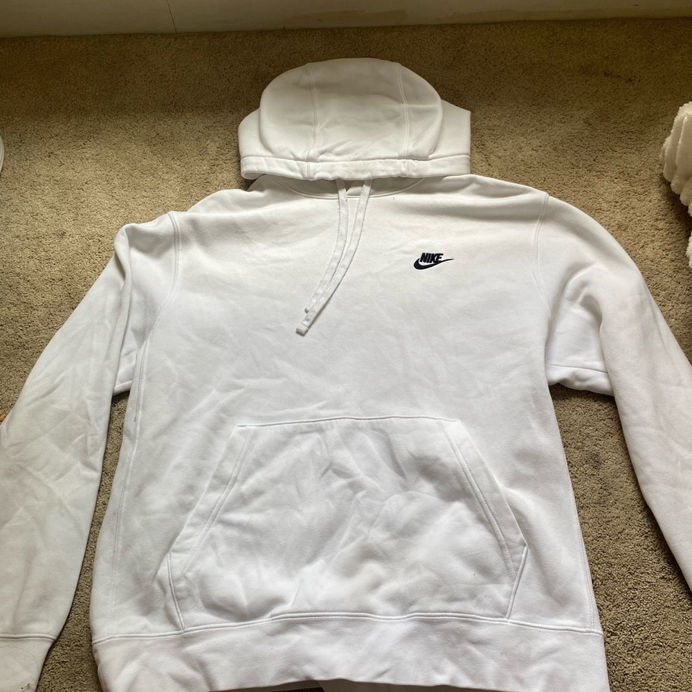Nike White Hoodie Jacket